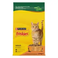 Hrana uscata pentru pisici Friskies Adult cu pui legume 1,5 kg