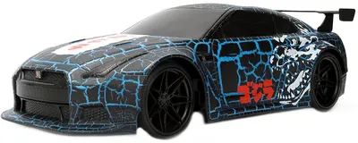 Mașină radiocomandată Jada Toys - Godzilla, Nissan GT-R 2009, 1:16