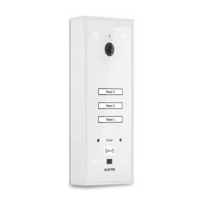 Videointerfon de exterior Electra VPM.03S03.ELWH4, RFID, 3 familii, aparent, 4 fire