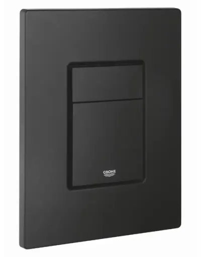 Clapeta actionare Grohe Even 38966KF0, verticala, dubla, 156 x 197 mm, ABS, mat, Negru