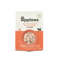 Applaws Chicken Breast with Salmon in Broth, plic, 70 g