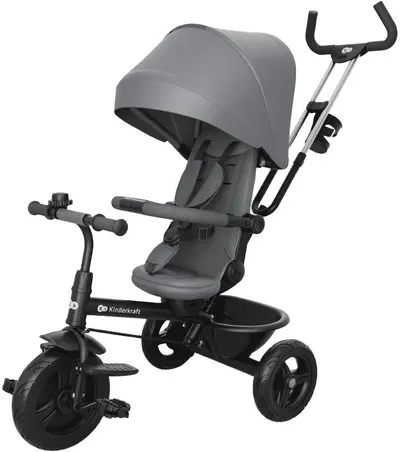 Tricicletă KinderKraft - Aston 2 Plus, Grey