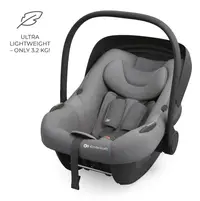 Scoica auto Kinderkraft I-Lite Grey, 40-87 cm, I-size, SPS, tetiera reglabila