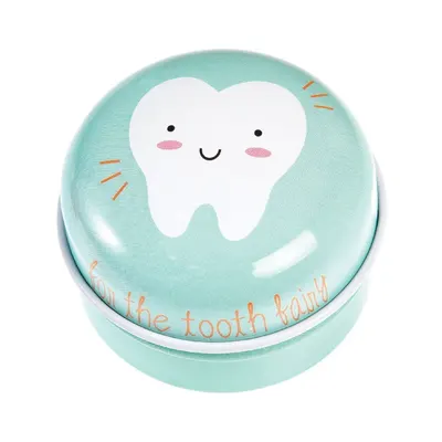 Cutie metalică pentru dinții de lapte Rex London Tooth Fairy, albastru