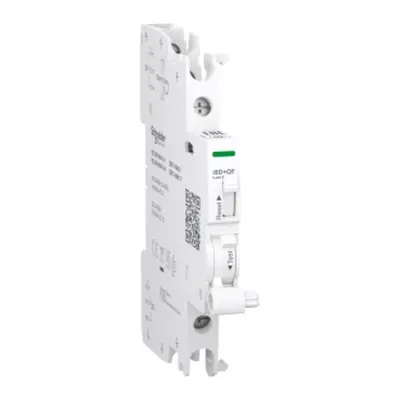 Acti9 A9A, Contact auxiliar nivel scazut, iOF+iSD, 2 C/O, 2mA-100mA, 24-250V C.A., 24-220V C.C.