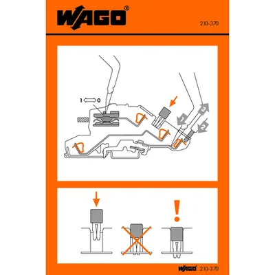 Stickers for operating instructions; for TOPJOB® disconnect terminal blocks; 777, 780 to 784 Series