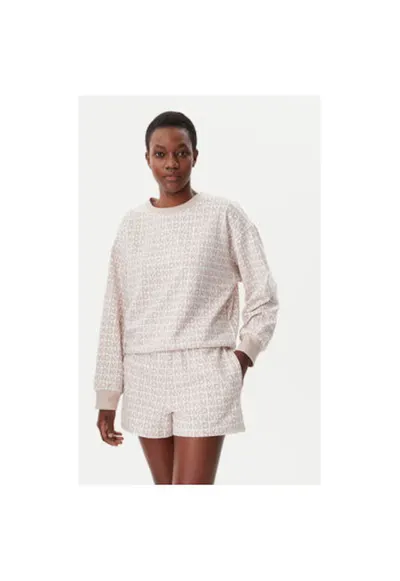 Pijama dama - 305145659 - Bumbac/Poliester - Bej