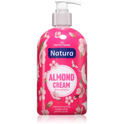 PAPOUTSANIS Natura Almond Cream săpun lichid 480 ml