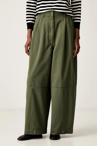 Weekend Max Mara pantaloni pentru femei din bumbac WKDBACCA