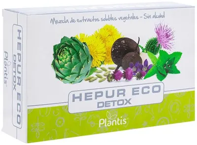 Plantis Hepur Eco Detox Plant Mix, 20 fiole de băut, Artesania Agricola