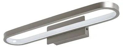 Aplica LED pentru baie Rabalux - Odran 75114, 15W, 1200 lm, 4000 K, IP44, L-40 cm, gunmetal