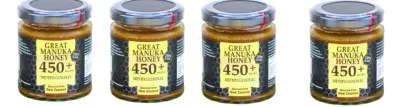 Miere de Manuka MGO 450+, 250g, 4 borcane