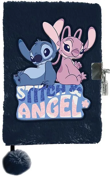 Jurnal de pluș Paso Stich - Angle, negru