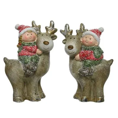 Figurina decorativa - Deer with Child - mai multe modele