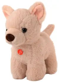 Jucărie de pluș Amek Toys - Chihuahua, cu sunet, 19 cm