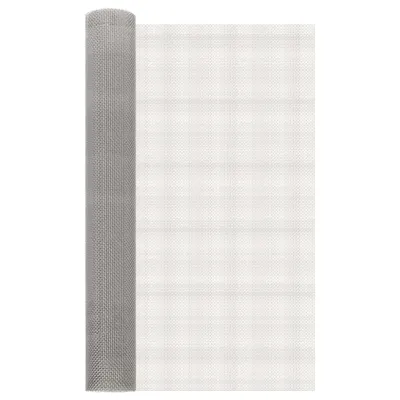 vidaXL Ecran din plasă 80 x 500 cm 6 Mesh Oțel Inoxidabil 201 Argintiu