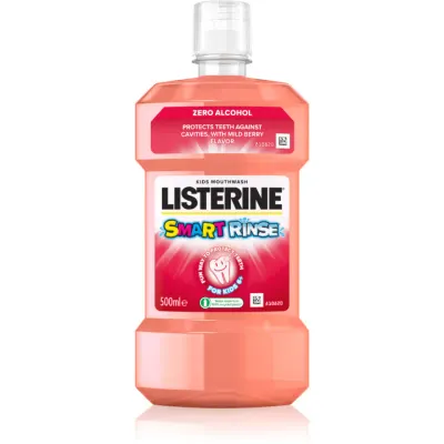 Listerine Smart Rinse Mild Berry apă de gură pentru copii 500 ml