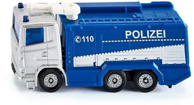 Jucarie metalica Siku - Camion de politie cu tun de apa