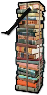 Semn de carte cu panglică IF Academia - Pile of Books
