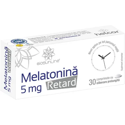 Melatonina Retard 5mg 30cpr cu eliberare prelungita