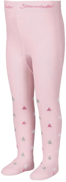 Colanți din bumbac pentru copii Sterntaler - Cu triunghiuri, 86 cm, 18-24 luni