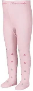 Colanți din bumbac pentru copii Sterntaler - Cu triunghiuri, 86 cm, 18-24 luni