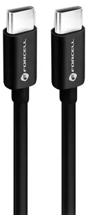 Cablu Forcell - F-Energy C338, USB-C/USB-C, 60W, 2m, negru