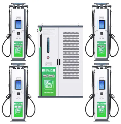 Statie de incarcare Hyper Charger cu monetizare iHunt EV DC V5 720KW 8xCCS2 - Integrare iHuntEV