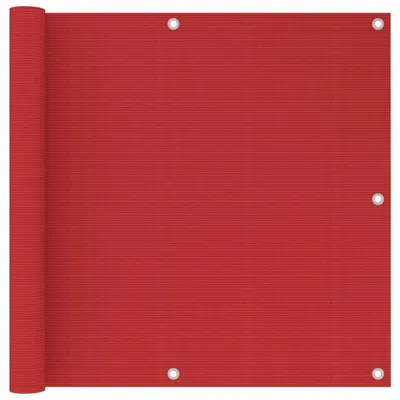 Gossi paravan de balcon, rosu, 90 x 500 cm, hdpe