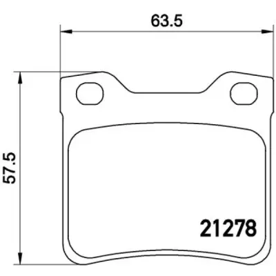 Set placute frana, frana disc BREMBO P 61 058