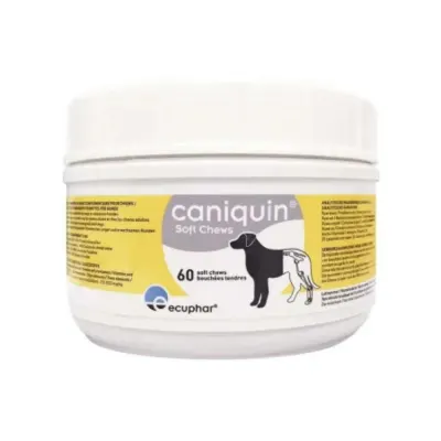 ECUPHAR Caniquin, supliment sistem articular, sistem osos câini, comprimate masticabile ECUPHAR Caniquin, XS-XL, supliment sistem articular, sistem osos câini, flacon, 60 comprimate masticabile