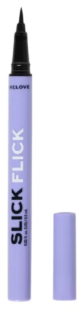 Relove By Revolution Creion de ochi lichid Slick Flick, Black, 0.5 ml