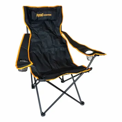 Scaun pliabil pentru camping ROX Wood 153CAMP0315, 820 x 570 x 940 mm