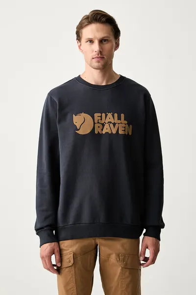 Fjallraven Hanorac bărbați din bumbac Fjällräven Logo