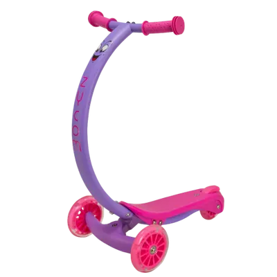 Trotineta zipster mov cu roti led