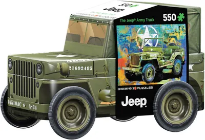 Puzzle in cutie metal Eurographics din 550 de piese - Jeep militar