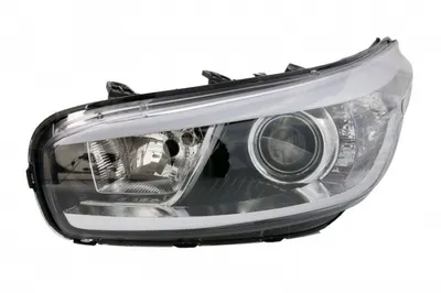 Far stanga (H7 H7, reglaj electric, cu motoras, fundal negru) KIA CEE D 2012-2015