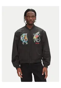 Geaca bomber barbati negru - fabricata din material rezistent