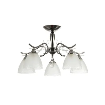 Lustra Orianna Negru+Alb 5xE27 60W