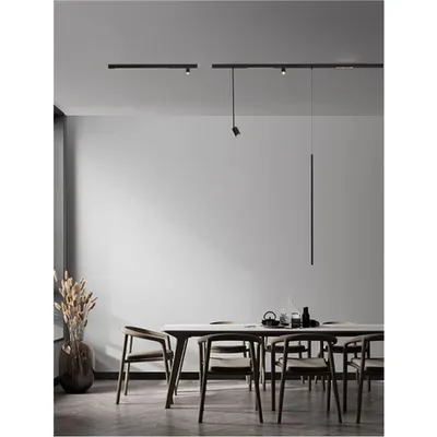Sistem iluminat pe sina ULTRA SLIM MAGNETIC Nisipiu Negru Aluminiu 5W DC48V Philips 139Lm >90 3000K IP20