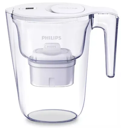 Cană de filtrare apă Philips - AWP2933WHT, 2.6 l, albă
