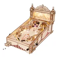 Puzzle 3D din lemn Robo Time din 482 de piese – Pinball aparat