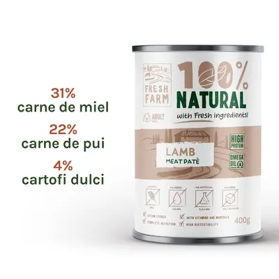 Fresh Farm Smooth pate with lamb 400 gr