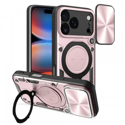Husa pentru Apple iPhone 17 Pro Max, Techsuit, CamGuard Pro, Roz Aurie