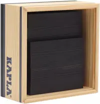 Constructor din lemn Kapla - 40 piese, negru