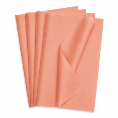 Hârtie de mătase pentru ambalat (set 10 buc) - Portocaliu