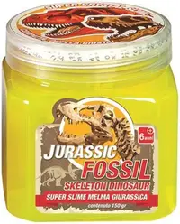 Figurină RS Toys Jurassic - Mini fosilă de dinozaur cu slime, galben