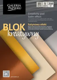 Bloc decorativ Galeria Papieru - Satin Effect, A4, 15 foi