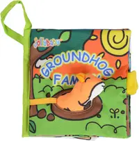 Carte moale cu jucărie Jollybaby - Groundhog