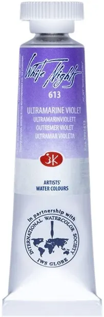 Vopsea de acuarelă Paleta Neva Leningrad, Nopțile albe - 613, Ultramarin violet, 10 ml